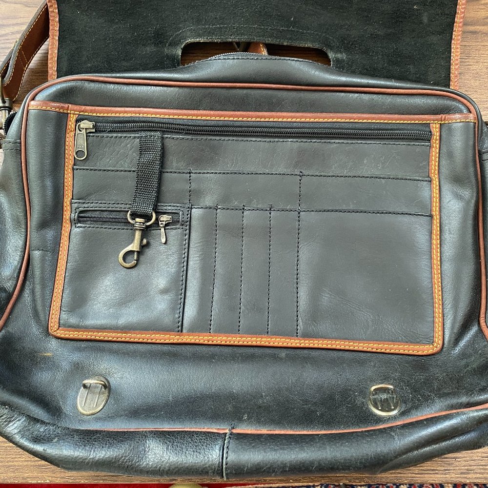 Vintage Eddie Bauer Leather Briefcase - Picture 7 of 7